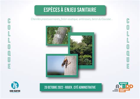 Colloque Espèces à enjeu sanitaire en Normandie Qui sont elles