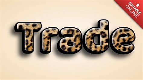 Trade Leopard D Text Effect Generator