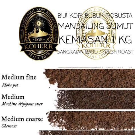 Jual Biji Kopi Bubuk Robusta Mandailing SUMUT 1kg 1 Kg HARUM PREMIUM