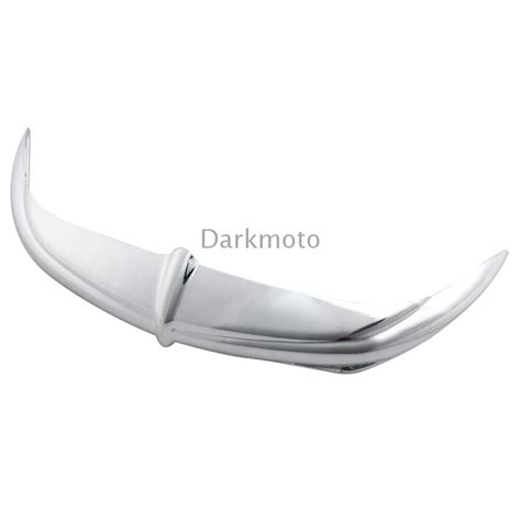 Chrome Batwing Brow Fairing Accent Trim Headlight Kit For Harley