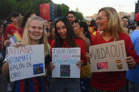 Así celebró España a las campeonas del Mundial Femenino