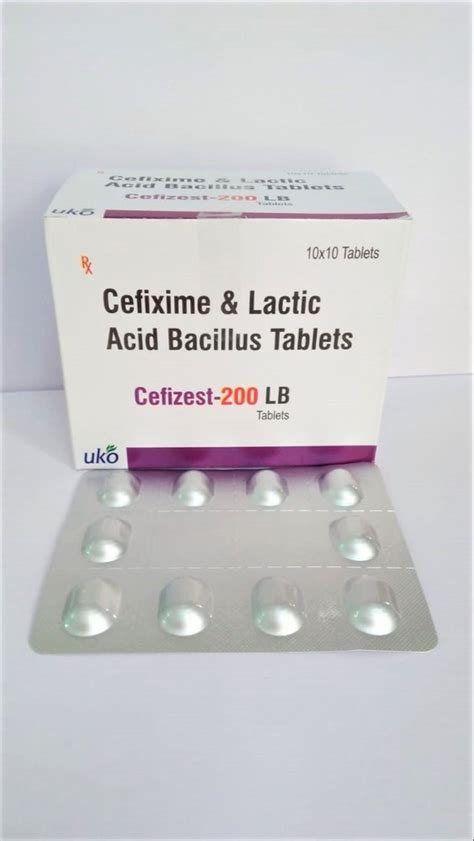 Cefizest Lb Cefixime Lactic Acid Bacillus Tablets Manufacturer