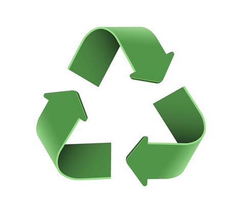 Green 3d Icon Arrows Recycle Eco Symbol Vector Illustration Isolated On