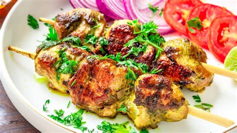 Hariyali Chicken Tikka Recipe Without Tandoor Oven Chicken Pahadi