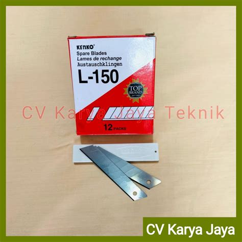 Jual Isi Cutter Kenko L 150 Refill Mata Pisau Cutter Besar 1 Tube 5