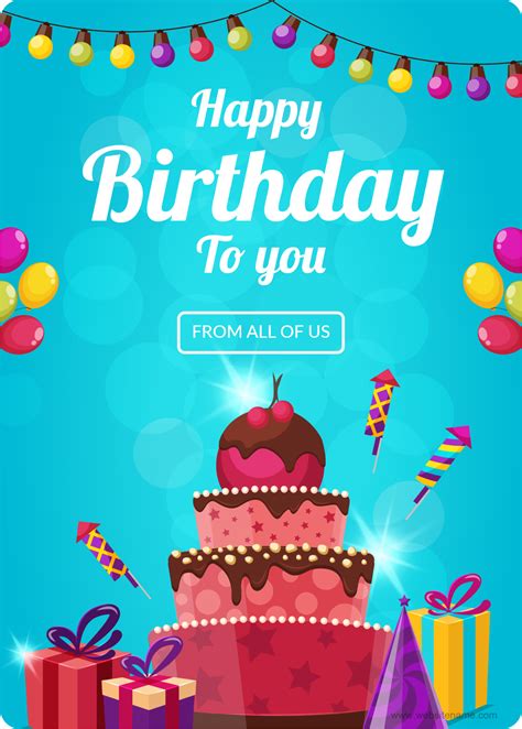 Birthday Gift Card Templates for Word | Edit Print & Send