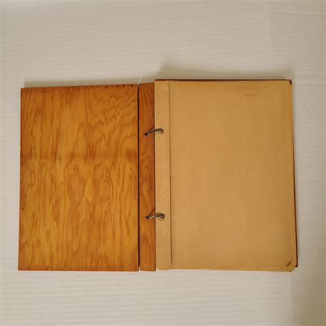 Handmade Wood Scrapbook WWII POW Released Obits NC Newspaper Clippings