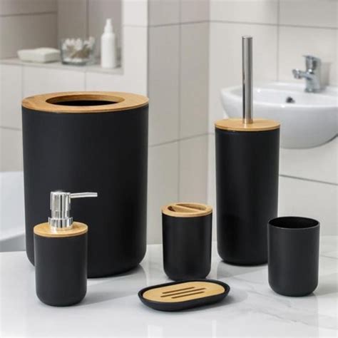 Kit Acessórios Para Banheiro Conjunto de 6 Peças Para Lavabo Completo