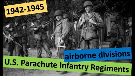 U S Parachute Infantry Regiments Origins Development