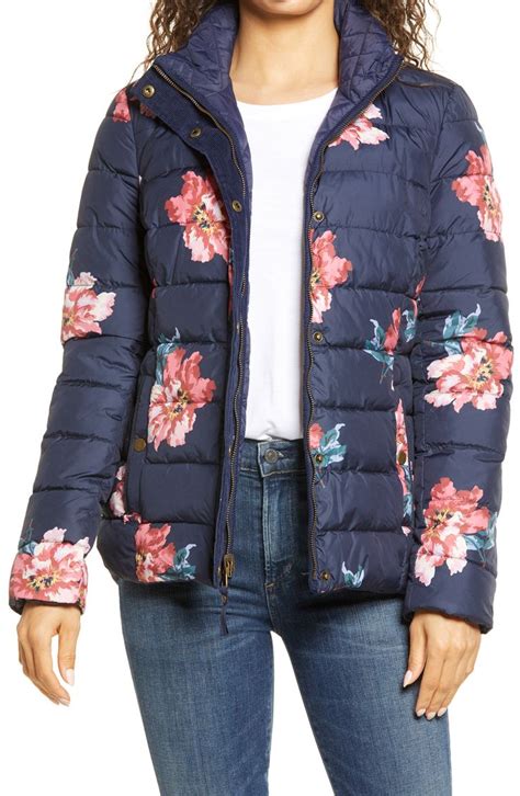 Joules Highgrove Reversible Quilted Floral Puffer Jacket Nordstrom