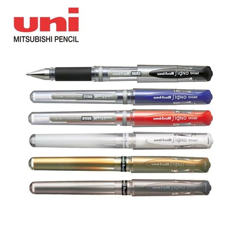 Uni Ball Signo Broad Gel Pen Mm Sign Pen Waterproof Um Black