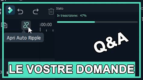 Rispondiamo Alle Vostre Domande Su Filmora Q A Novembre Youtube