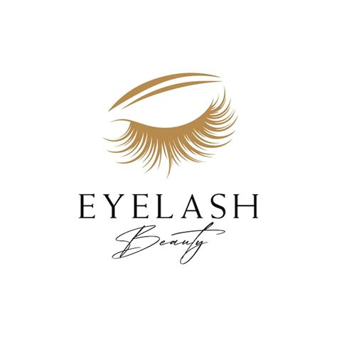 Premium Vector Vector Eyelash Extension Logo Design Template