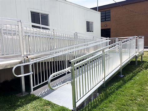 Ada Ramp For School In Zion Il Upside Innovations Installation