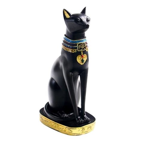 Statue De Chat Gyptien Antique Od Le Sculpture En R Sine Ornement