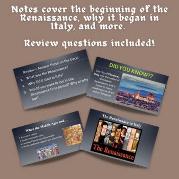 The Italian Renaissance World History PowerPoint With Guided Notes