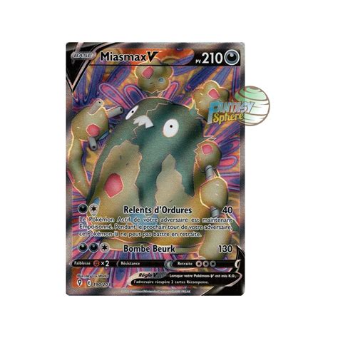 Miasmax V Full Art Ultra Rare Epee Et Bouclier Evolution