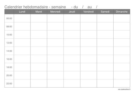 Https Icalendrier Fr Media Imprimer Generique Hebdomadaire Semainier