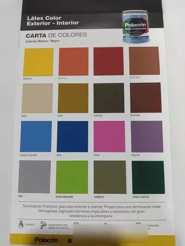 Pintura Latex Interior Exterior Polacrin Colores Lt Color Gris