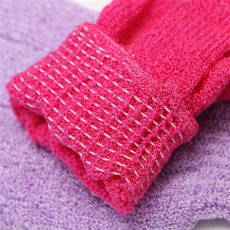 1pcs Exfoliating Wash Skin Spa Massage Scrub Body Scrubber Glove Shower