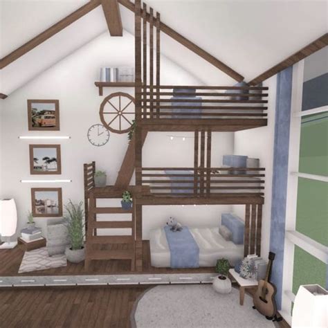 Bloxburg House Ideas Interior Triple Bunk Bed Bedroom House Inspo Idea