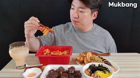 Sub 신전떡볶이 먹방 김말이 만두튀김 어묵튀김 신전치즈김밥 신전컵밥까지 리얼 사운드 먹방 Real Sound