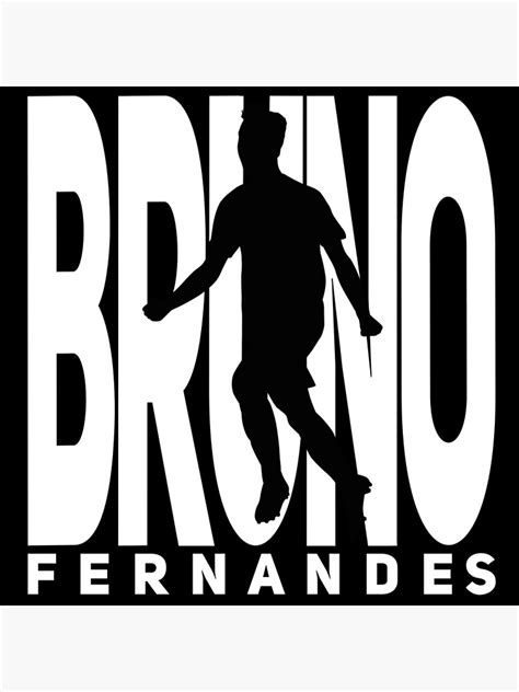 "Bruno Fernandes silhouette " Poster for Sale by ariev194 | Redbubble