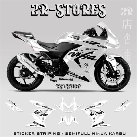 Jual Striping Kawasaki Ninja Zx 3r Karbu 250 Semifullbody 06 Stiker