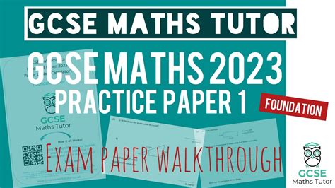 GCSE Maths Predicted Paper 1 Friday 19th May 2023 Foundation Exam