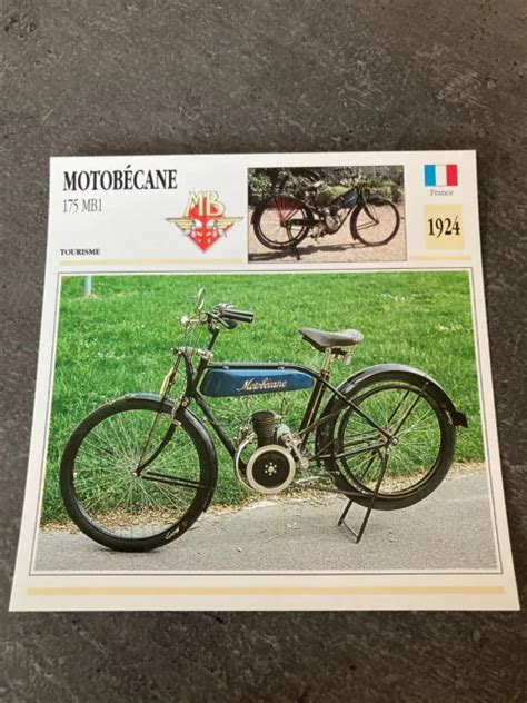 CARTE FICHE MOTO Collection ATLAS MOTOBECANE 175 MB1 EUR 2 50 PicClick FR