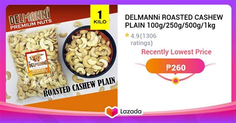 Delmanni Roasted Cashew Plain G G G Kg