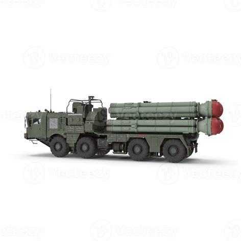 Realistic 3D Isometric S300, S400 missile system. Long range surface to ...