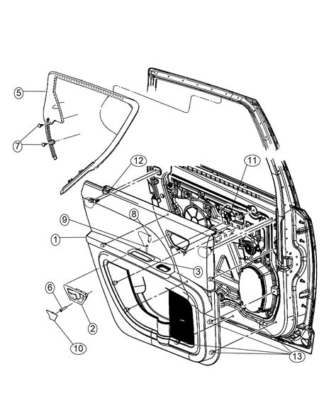 Qf Xbah Mopar Panel Rear Door Trim Left Trim All Trim Codes