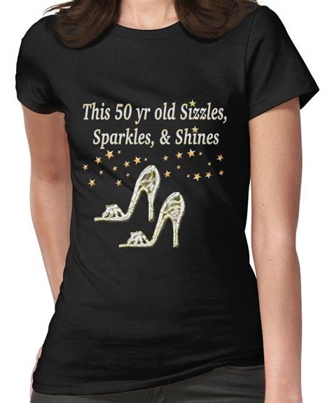 Sparkling 50th Birthday Shoe Queen Women S T Shirt Birthdayprintables 50th Birthday Shirts