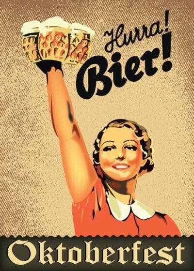 Vintage Reklameplakat For Oktoberfest L Plakater L Postershop Dk