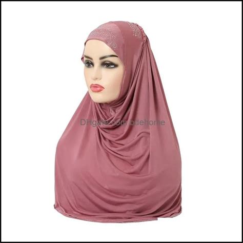 Rhinestone One Piece Hijab For Muslim Women And Girls Soft Islamic