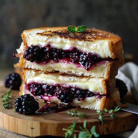 Blackberry Balsamic And Brie Grilled Cheese Recipes Own