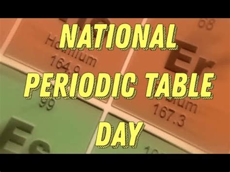 National Periodic Table #periodictableday Day February 7th – The ...