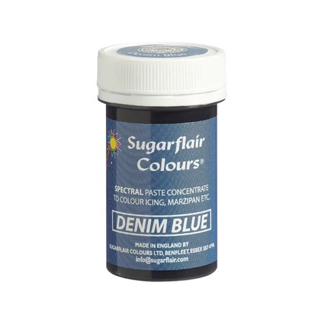 Denim Blue Food Colouring Sugarflair Spectral Paste Concentrate