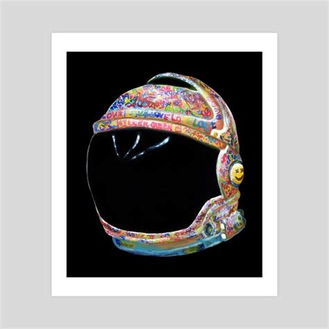 Graffiti helmet, an art print by Olesya Umantsiva - INPRNT