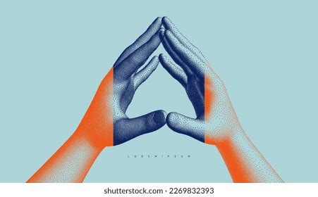 Hands Steepled Fingers Man Body Language Stock Vector (Royalty Free ...