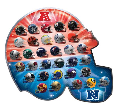 NFL League Helmets 500 Pieces MasterPieces Puzzle Warehouse