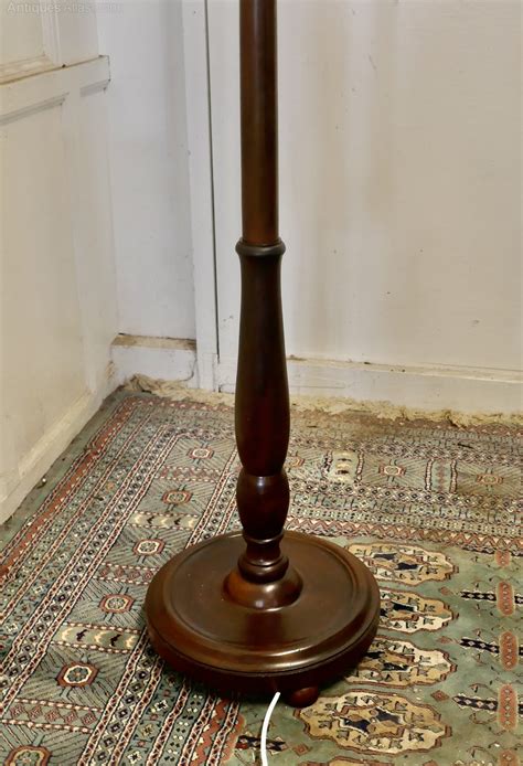 Antiques Atlas Turned Mahogany Floor Standing Or Standard Lamp