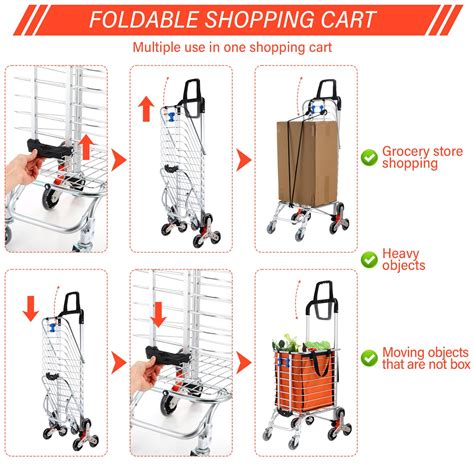 Snapklik Datanly Pack Stair Climber Grocery Cart On Wheels