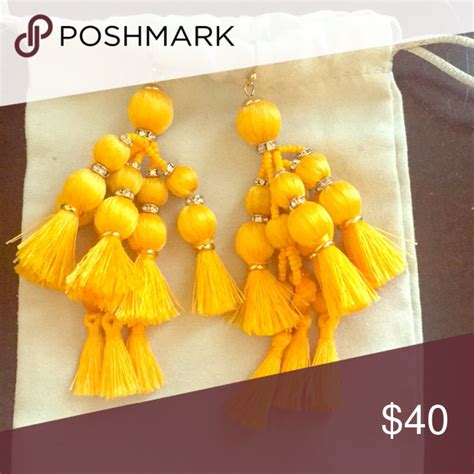 Yellow Kate Spade Tassel Earrings Tassel Earrings Kate Spade Jewelry