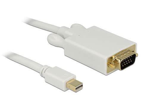 Cablu Mini Displayport La Vga T T 5m Alb Delock 82936