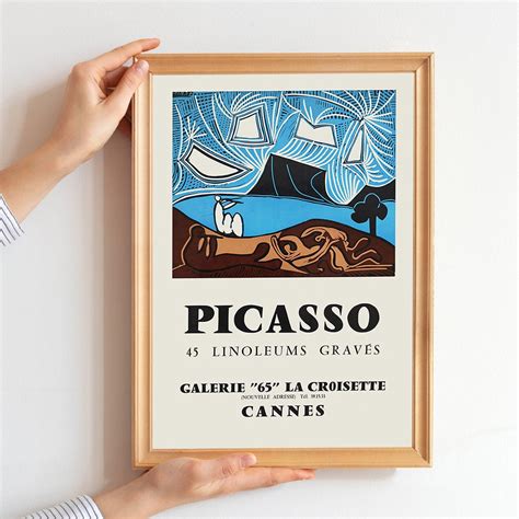 Pablo Picasso Plakat Vintage Kunst Ausstellung Plakat Museum Etsy