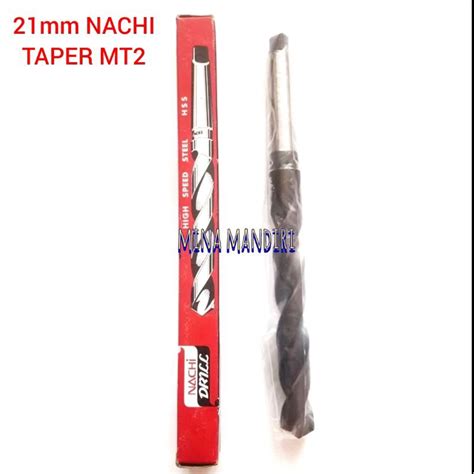 Jual Drill Mata Bor Besi 21mm Nachi Taper Shank MT2 Shopee Indonesia