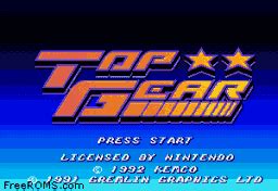 Play Top Gear SNES Online