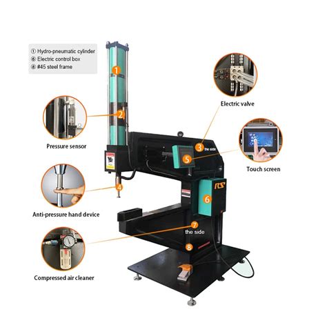 Mm Throat Depth Manual Hydro Pneumatic Self Clinching Machine Air